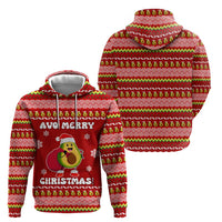 Avo Merry Christmas Hoodie Xmas Holiday Patterns - Wonder Print Shop