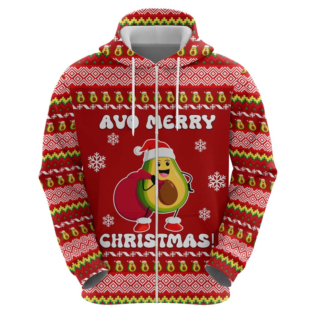Avo Merry Christmas Hoodie Xmas Holiday Patterns - Wonder Print Shop