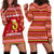 Avo Merry Christmas Hoodie Dress Xmas Holiday Patterns - Wonder Print Shop