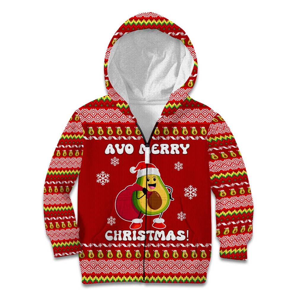Avo Merry Christmas Kid Hoodie Xmas Holiday Patterns - Wonder Print Shop