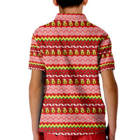 Avo Merry Christmas Kid Polo Shirt Xmas Holiday Patterns - Wonder Print Shop