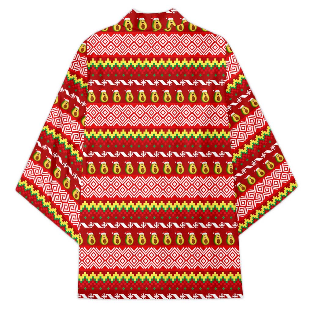 Avo Merry Christmas Kimono Xmas Holiday Patterns - Wonder Print Shop