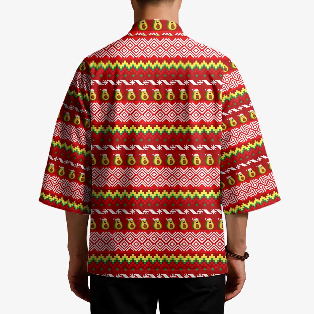 Avo Merry Christmas Kimono Xmas Holiday Patterns - Wonder Print Shop