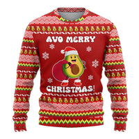 Avo Merry Christmas Ugly Christmas Sweater Xmas Holiday Patterns - Wonder Print Shop