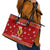 Avo Merry Christmas Leather Tote Bag Xmas Holiday Patterns - Wonder Print Shop