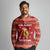 Avo Merry Christmas Long Sleeve Polo Shirt Xmas Holiday Patterns - Wonder Print Shop