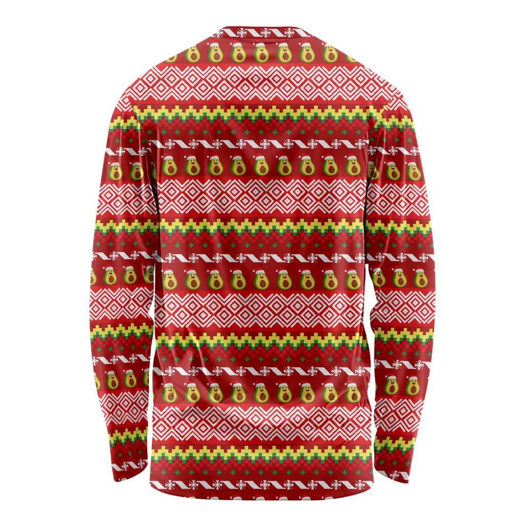 Avo Merry Christmas Long Sleeve Shirt Xmas Holiday Patterns - Wonder Print Shop