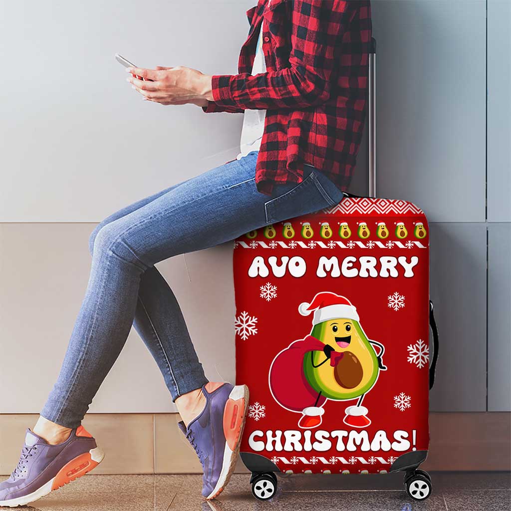 Avo Merry Christmas Luggage Cover Xmas Holiday Patterns - Wonder Print Shop