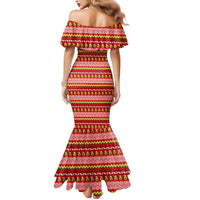 Avo Merry Christmas Mermaid Dress Xmas Holiday Patterns - Wonder Print Shop