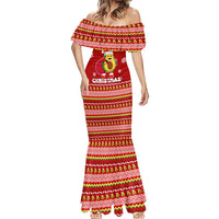 Avo Merry Christmas Mermaid Dress Xmas Holiday Patterns - Wonder Print Shop