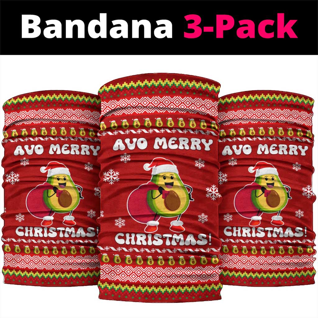 Avo Merry Christmas Neck Gaiter Xmas Holiday Patterns - Wonder Print Shop