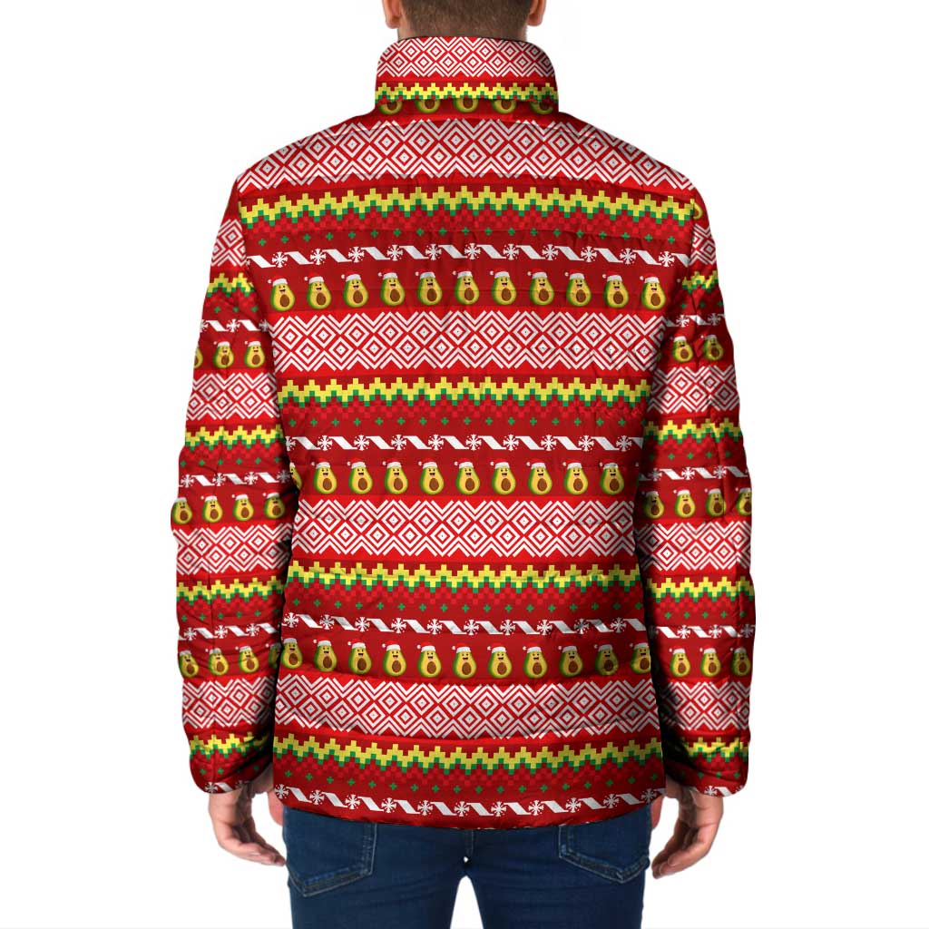 Avo Merry Christmas Padded Jacket Xmas Holiday Patterns - Wonder Print Shop