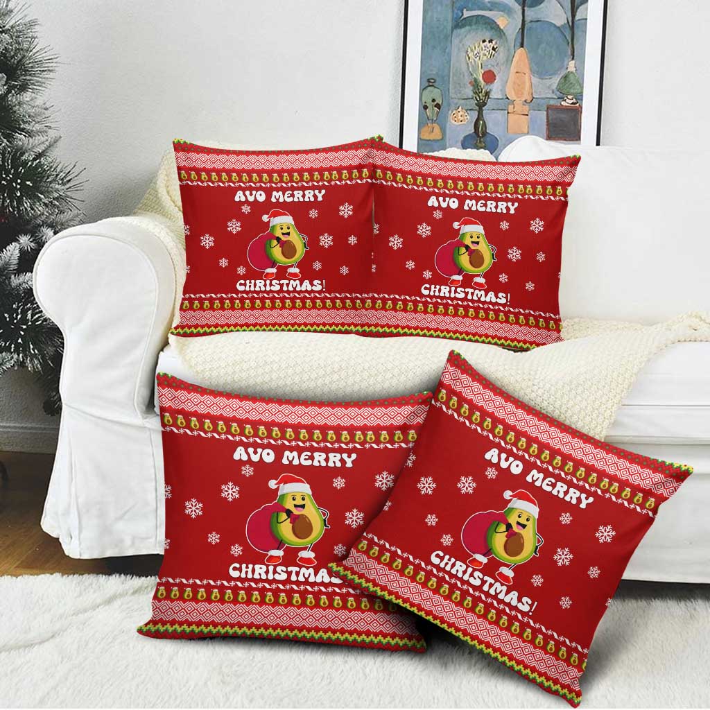 Avo Merry Christmas Pillow Cover Xmas Holiday Patterns - Wonder Print Shop