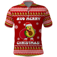 Avo Merry Christmas Polo Shirt Xmas Holiday Patterns - Wonder Print Shop