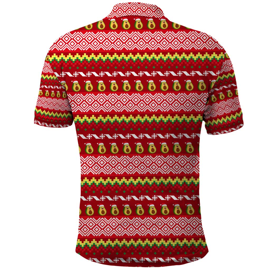 Avo Merry Christmas Polo Shirt Xmas Holiday Patterns - Wonder Print Shop