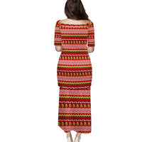 Avo Merry Christmas Puletasi Xmas Holiday Patterns - Wonder Print Shop