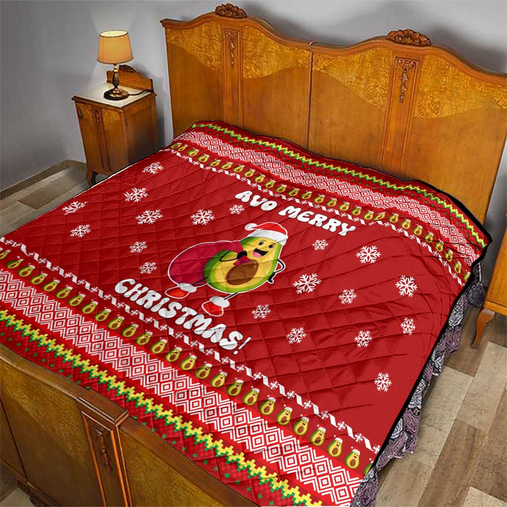 Avo Merry Christmas Quilt Xmas Holiday Patterns - Wonder Print Shop
