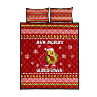 Avo Merry Christmas Quilt Bed Set Xmas Holiday Patterns - Wonder Print Shop