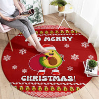 Avo Merry Christmas Round Carpet Xmas Holiday Patterns - Wonder Print Shop
