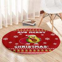 Avo Merry Christmas Round Carpet Xmas Holiday Patterns - Wonder Print Shop
