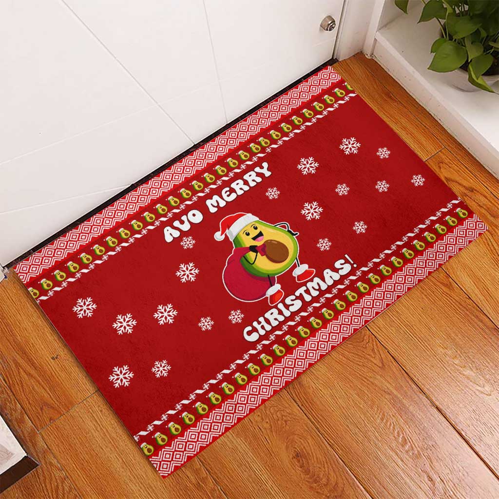 Avo Merry Christmas Rubber Doormat Xmas Holiday Patterns - Wonder Print Shop