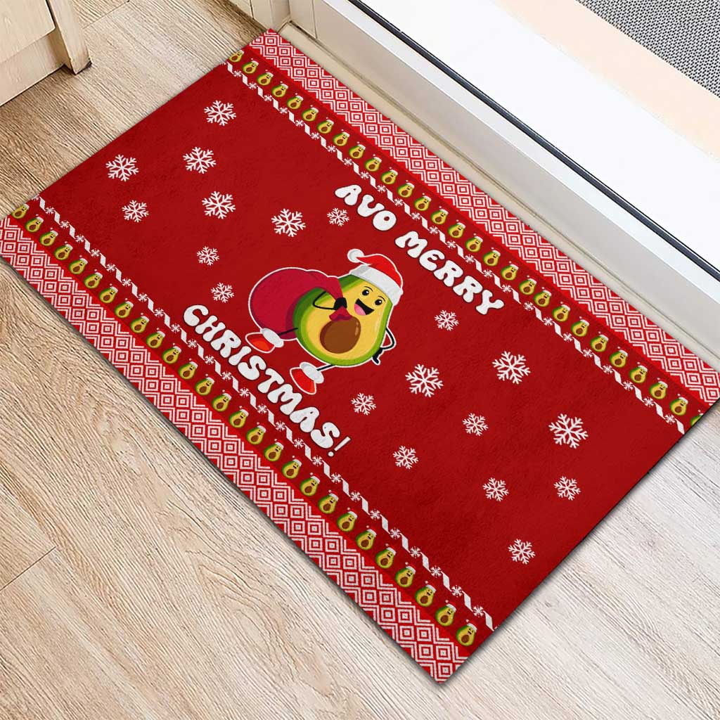 Avo Merry Christmas Rubber Doormat Xmas Holiday Patterns - Wonder Print Shop