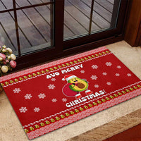 Avo Merry Christmas Rubber Doormat Xmas Holiday Patterns - Wonder Print Shop