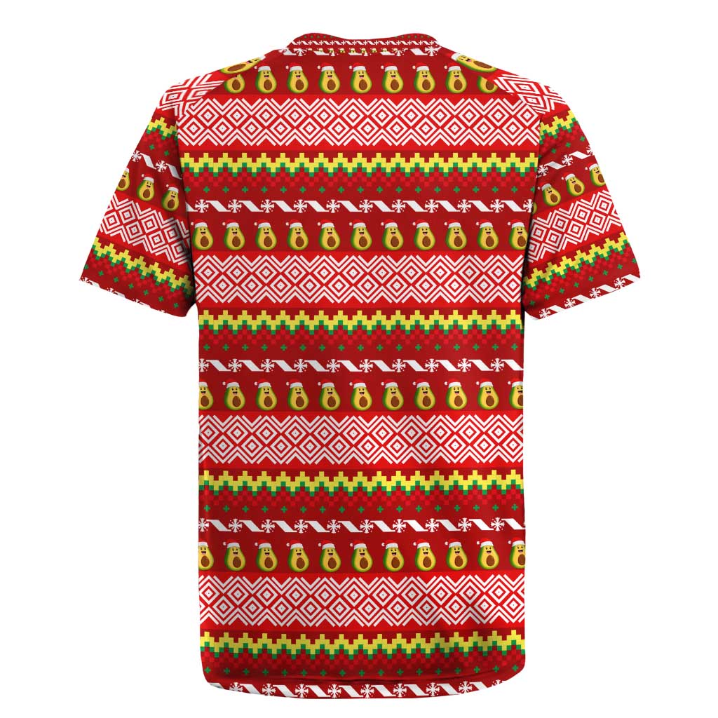 Avo Merry Christmas Rugby Jersey Xmas Holiday Patterns - Wonder Print Shop