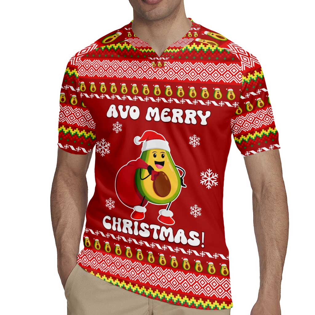 Avo Merry Christmas Rugby Jersey Xmas Holiday Patterns - Wonder Print Shop