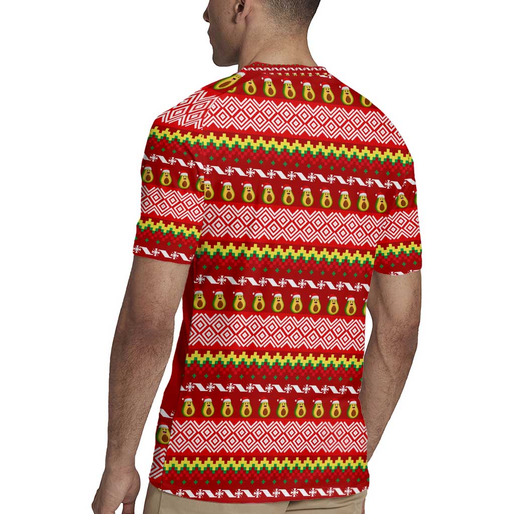 Avo Merry Christmas Rugby Jersey Xmas Holiday Patterns - Wonder Print Shop
