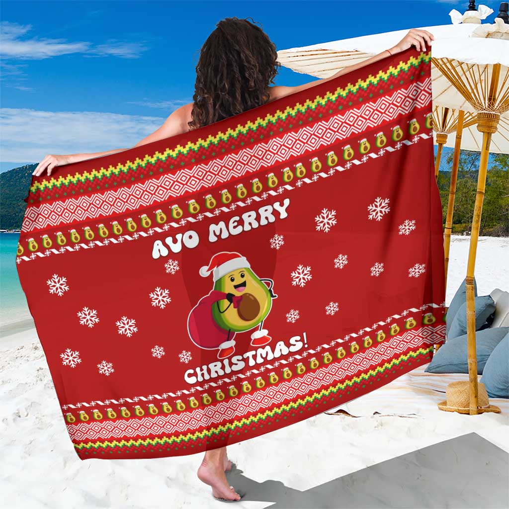 Avo Merry Christmas Sarong Xmas Holiday Patterns - Wonder Print Shop