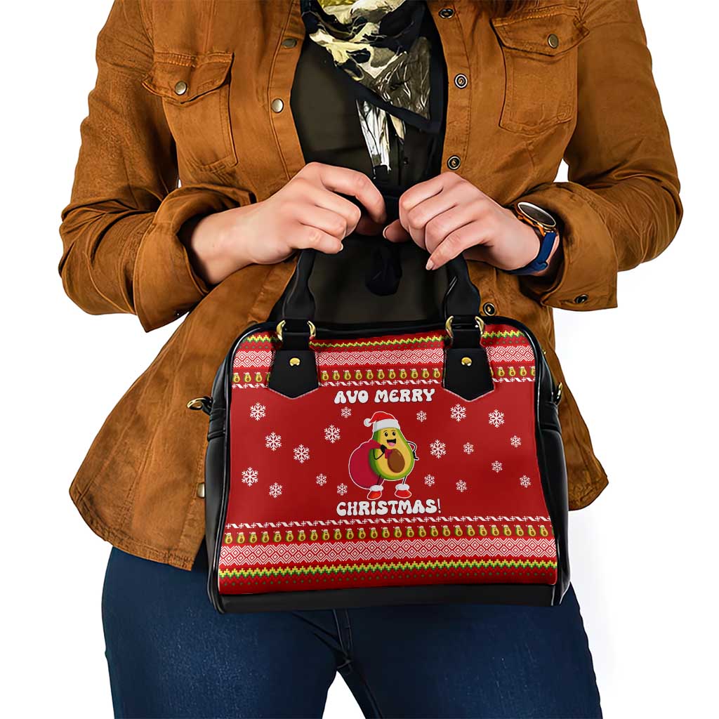 Avo Merry Christmas Shoulder Handbag Xmas Holiday Patterns - Wonder Print Shop