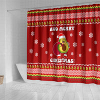 Avo Merry Christmas Shower Curtain Xmas Holiday Patterns - Wonder Print Shop