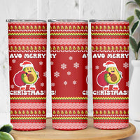 Avo Merry Christmas Skinny Tumbler Xmas Holiday Patterns - Wonder Print Shop