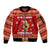 Avo Merry Christmas Sleeve Zip Bomber Jacket Xmas Holiday Patterns - Wonder Print Shop