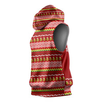 Avo Merry Christmas Sleeveless Hoodie Xmas Holiday Patterns - Wonder Print Shop