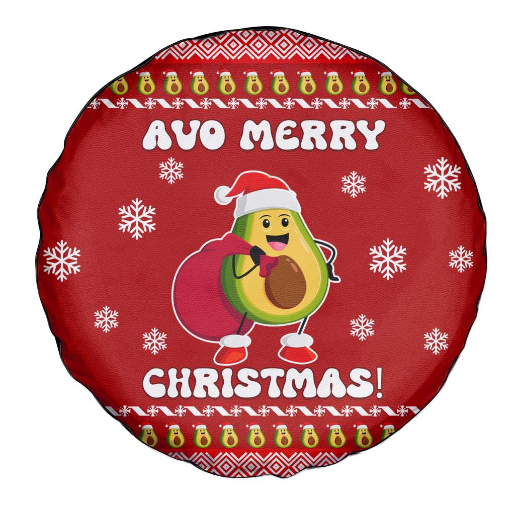 Avo Merry Christmas Spare Tire Cover Xmas Holiday Patterns - Wonder Print Shop