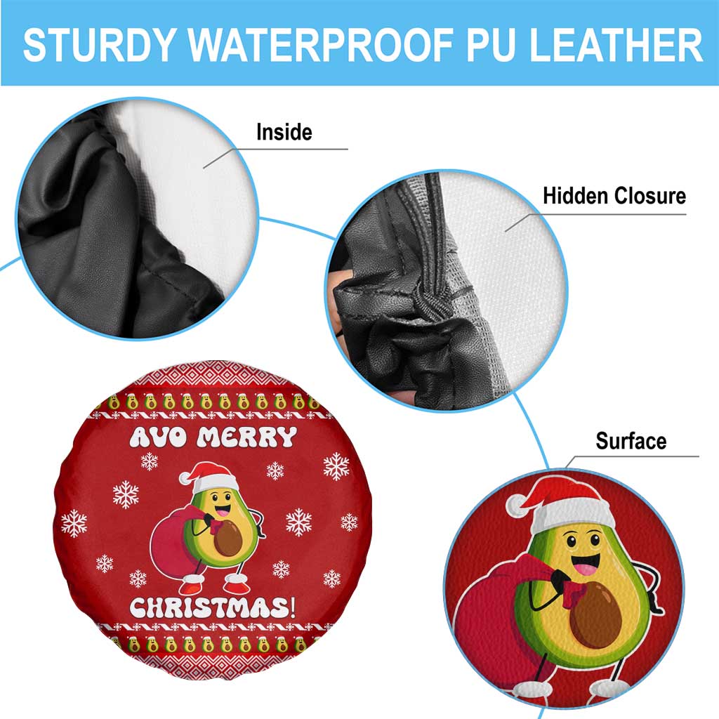 Avo Merry Christmas Spare Tire Cover Xmas Holiday Patterns - Wonder Print Shop