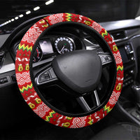 Avo Merry Christmas Steering Wheel Cover Xmas Holiday Patterns - Wonder Print Shop