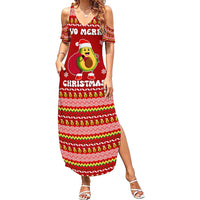 Avo Merry Christmas Summer Maxi Dress Xmas Holiday Patterns - Wonder Print Shop