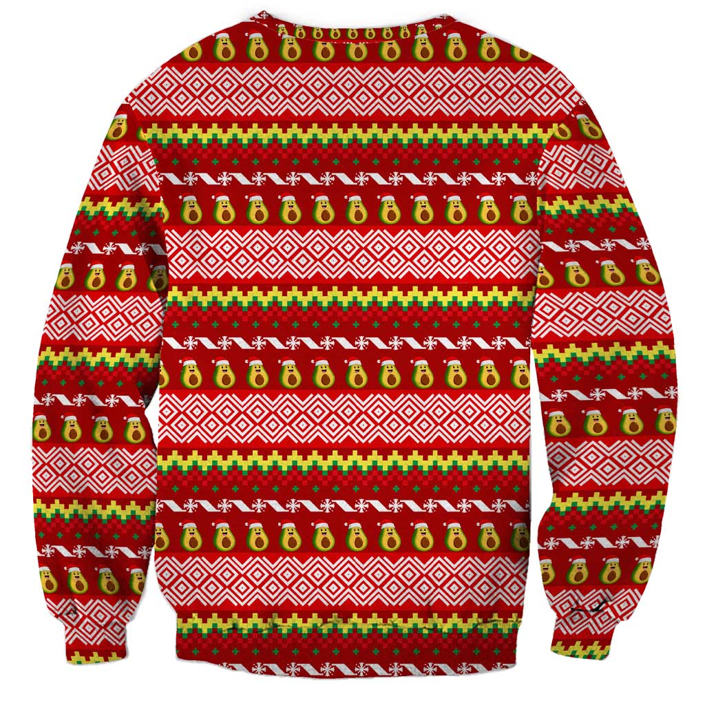 Avo Merry Christmas Sweatshirt Xmas Holiday Patterns - Wonder Print Shop