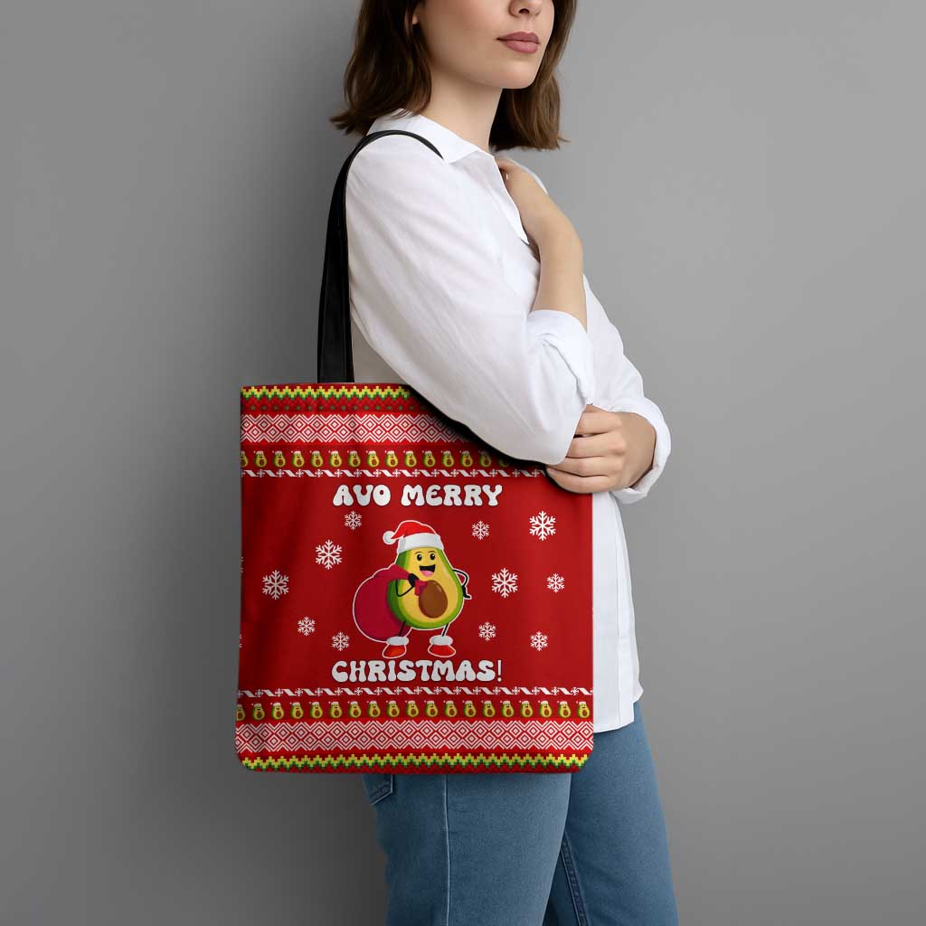 Avo Merry Christmas Tote Bag Xmas Holiday Patterns - Wonder Print Shop