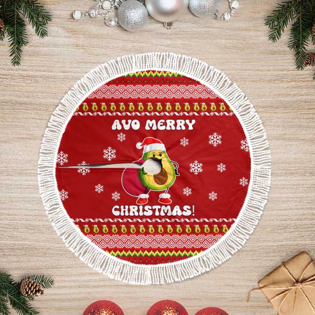 Avo Merry Christmas Tree Skirt Xmas Holiday Patterns - Wonder Print Shop