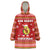 Avo Merry Christmas Wearable Blanket Hoodie Xmas Holiday Patterns - Wonder Print Shop