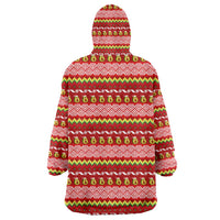 Avo Merry Christmas Wearable Blanket Hoodie Xmas Holiday Patterns - Wonder Print Shop