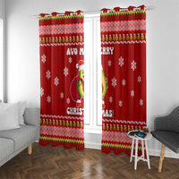 Avo Merry Christmas Window Curtain Xmas Holiday Patterns - Wonder Print Shop