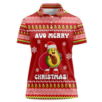 Avo Merry Christmas Women Polo Shirt Xmas Holiday Patterns - Wonder Print Shop
