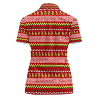 Avo Merry Christmas Women Polo Shirt Xmas Holiday Patterns - Wonder Print Shop