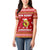 Avo Merry Christmas Women Polo Shirt Xmas Holiday Patterns - Wonder Print Shop
