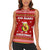 Avo Merry Christmas Women Sleeveless Polo Shirt Xmas Holiday Patterns - Wonder Print Shop